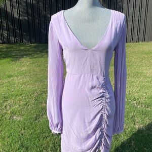 Elegant L’Academia Lavender Long Sleeve Dress - New with tags!